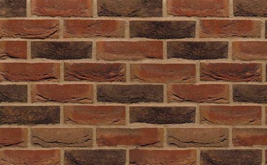 Кирпич облицовочный ручной формовки Terca Loxley Red Multi (65mm Loxley Red Multi), 215*102*65 мм